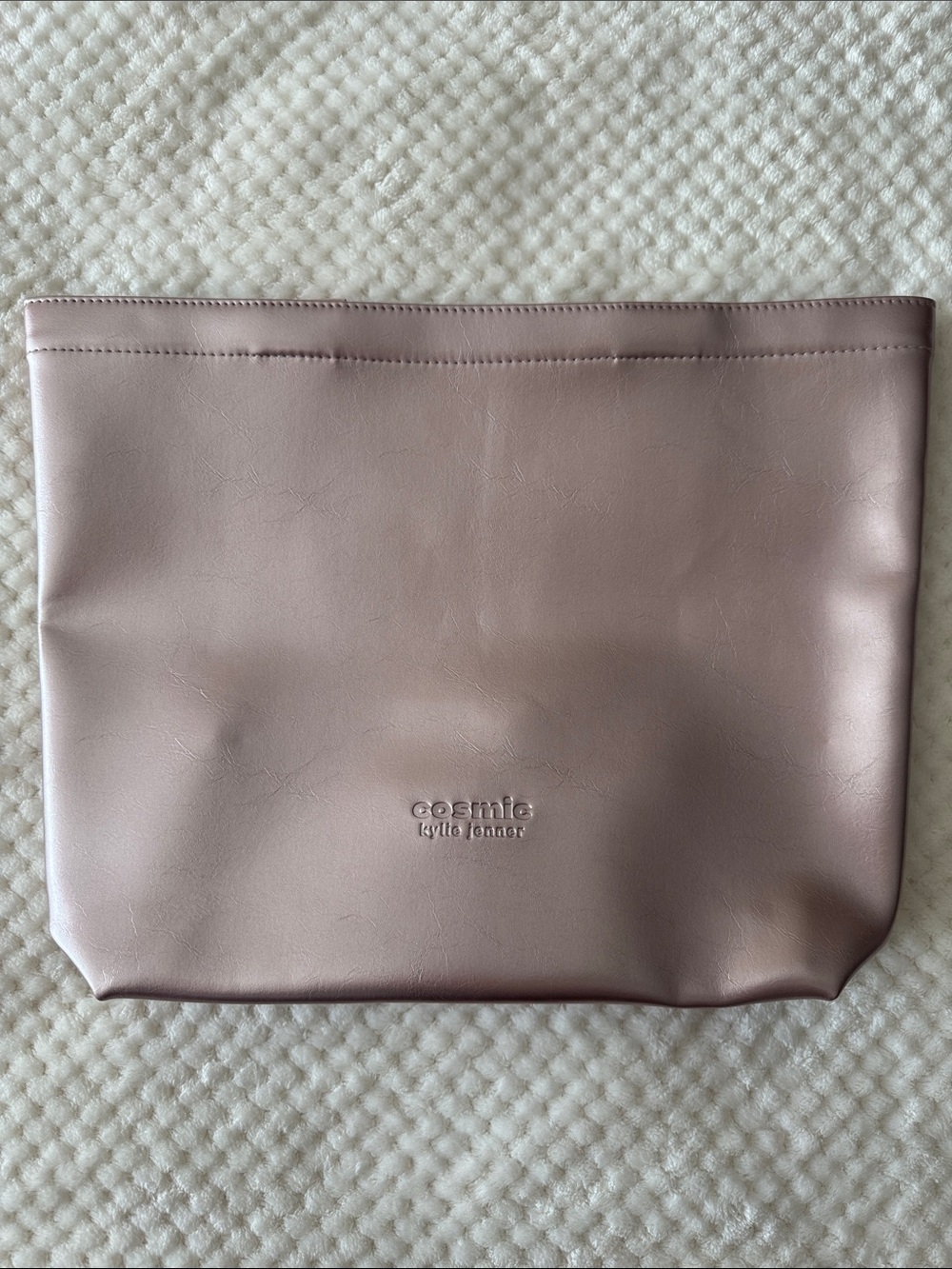 🩷🆕👜Kylie Cosmetics by Kylie Jenner Metallic Pink Tote Bag